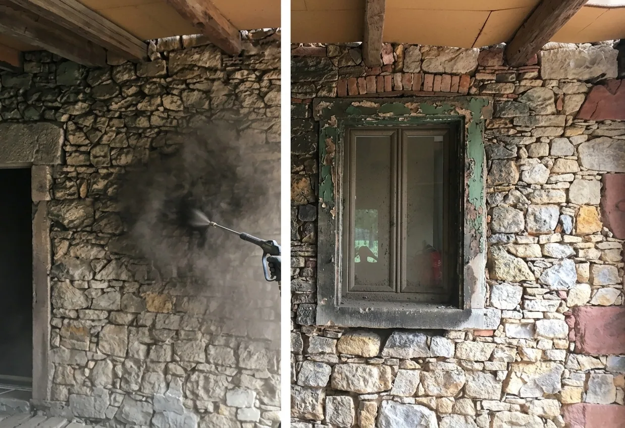 Ravalement de façade à Toulouse — avant (chantier 1)